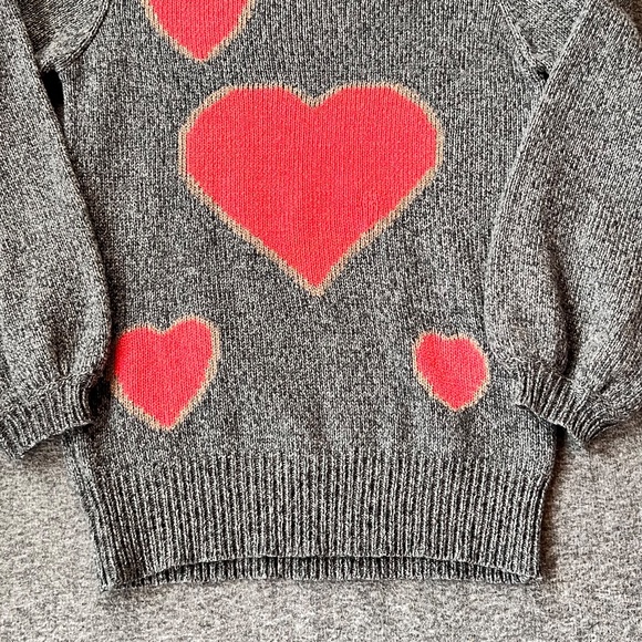 Scotch & Soda Maison Scotch Heart Cable Knit Sweater M Petite 100% Cotton Preppy - Picture 4 of 12